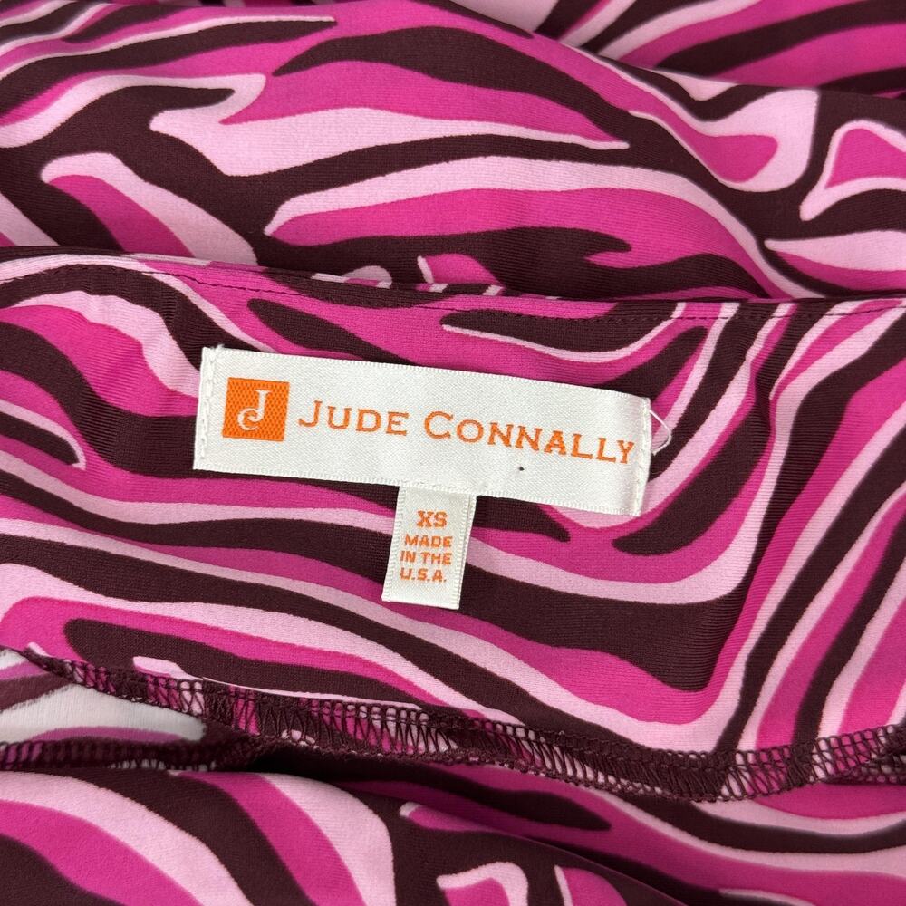 Jude Connally Skort Womens XS Pink Zebra Print Pull On Golf Tennis Pickleball - Picture 3 of 10